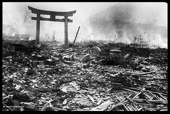 تصویر شهر ناکازاکی بعد از بمب باران سال 1945