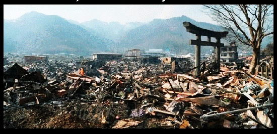 شهر ناکازاکی بعد از زلزله و سونامی